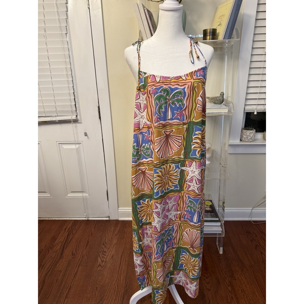 Billabong Cover-up Midi Tank Dress XL Beach Floral NWT New